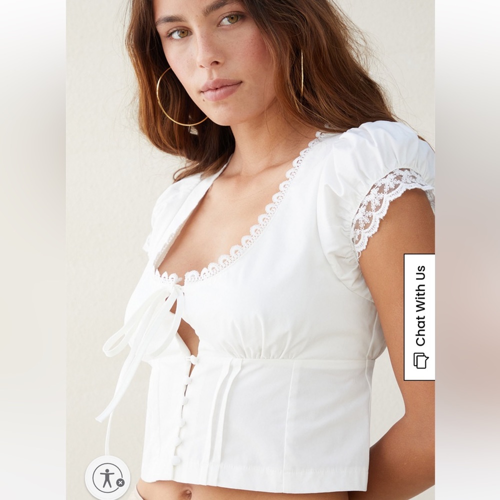 Pacsun white blouse size XS